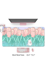 Purple Tulips Deskmat