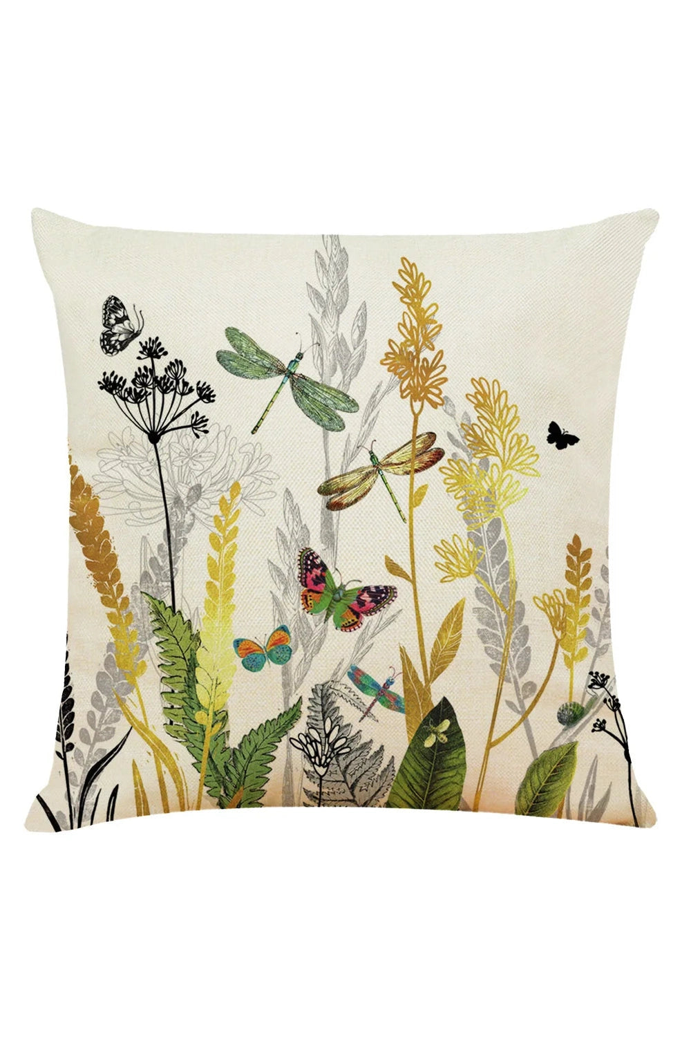 Tropical Bird Leaf Pillow Case