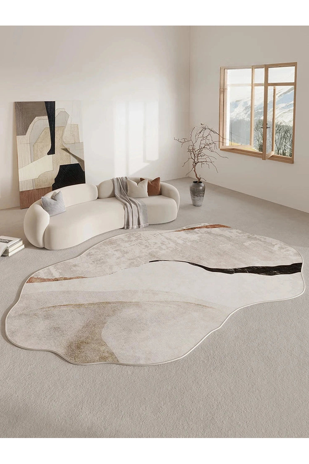 Abstract Flow Artistic Rug