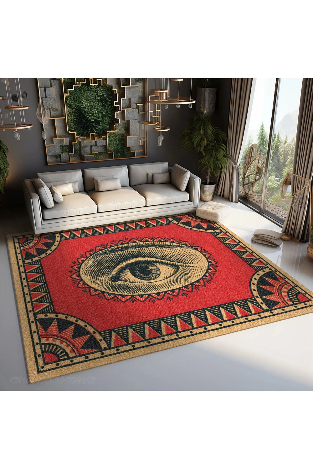 Retro Creative Eye Rug