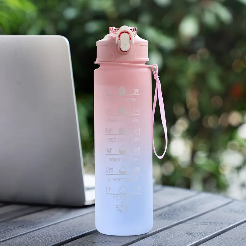 Gradient Hydration Reminder Bottle