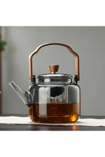 Gray Glass Large Teapot