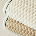 Plush Ivory Bubble Blanket