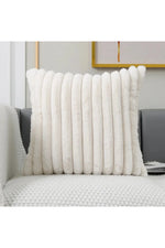 Soft White Plush Pillow Case