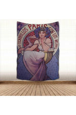 Art Nouveau Zodiac Goddess Tapestry