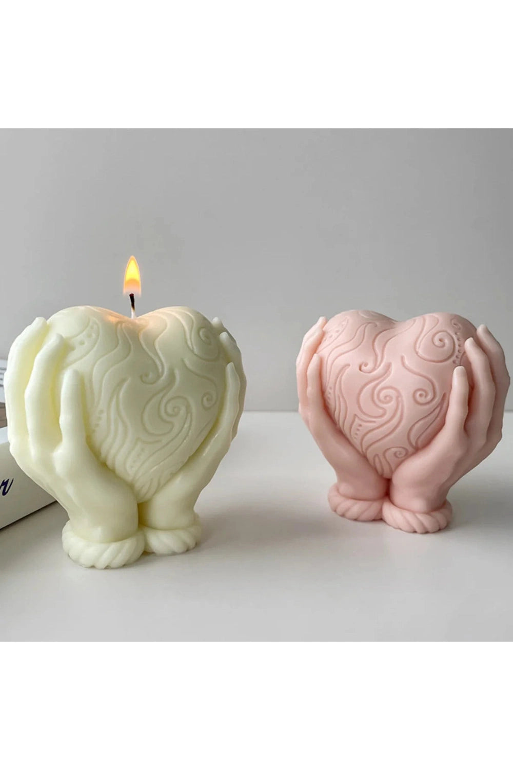 Heart Hand Candle Mold DIY