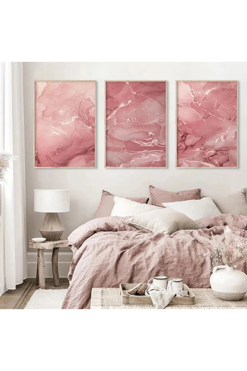 Pink Marble Canvas Poster