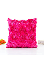 Romantic 3D Rose Pillow Case