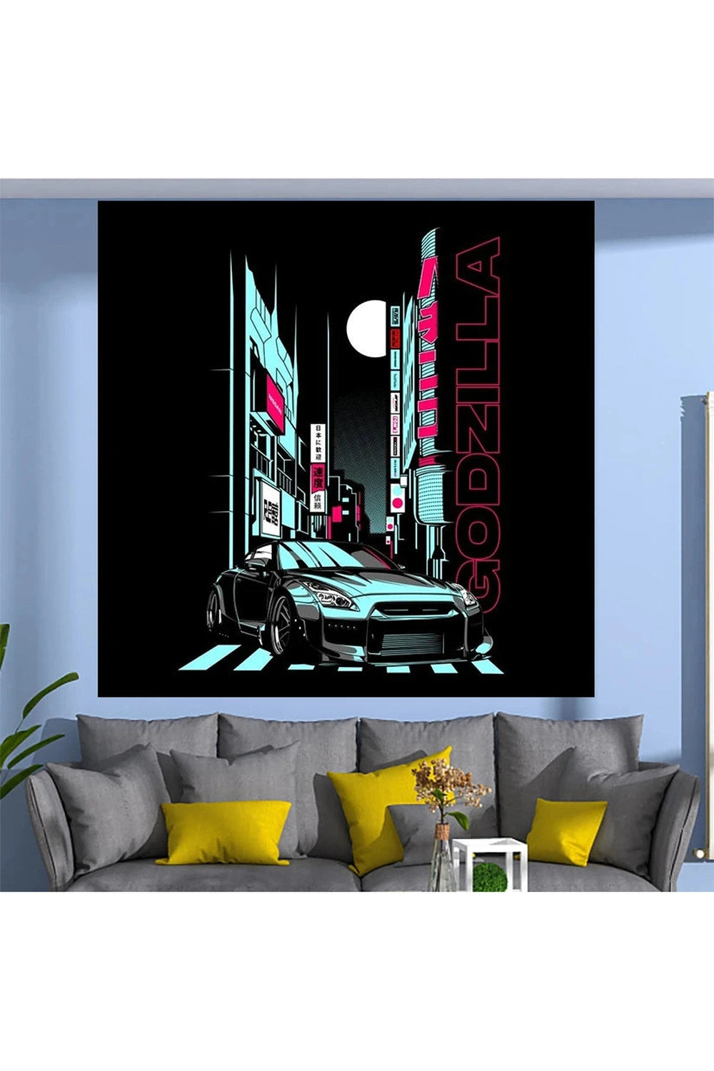 Retro JDM Legends Tapestry