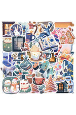 Winter Cartoon Scrapbooking Stickers