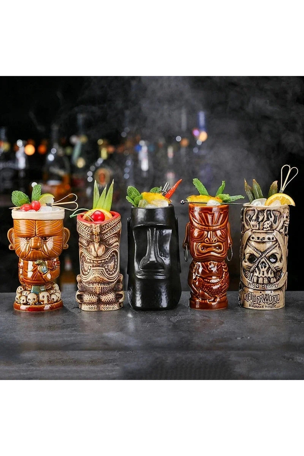 Ceramic Tiki Cocktail Mug