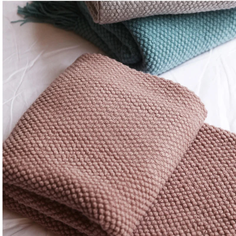 Cozy Autumn Knit Blanket