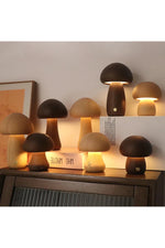 Wooden Mushroom Night Lamp