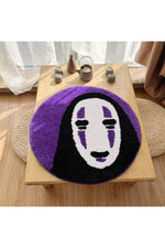 Smiley Face Soft Round Rug