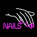 Pink Nails Salon Neon Sign