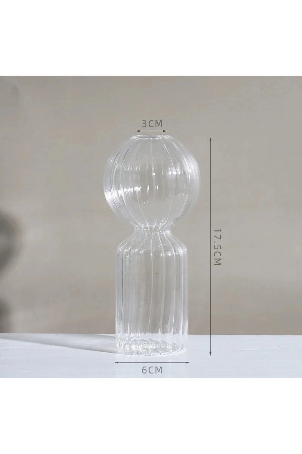 Clear Modern Glass Vase