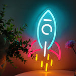 Rocket Launch Neon Sign