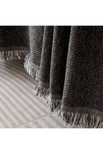 Herribone Jacquard Sofa Towel Chenille with Tassel Sofa Cover Blanket Couch Cover Universal for Living Room All Seasons