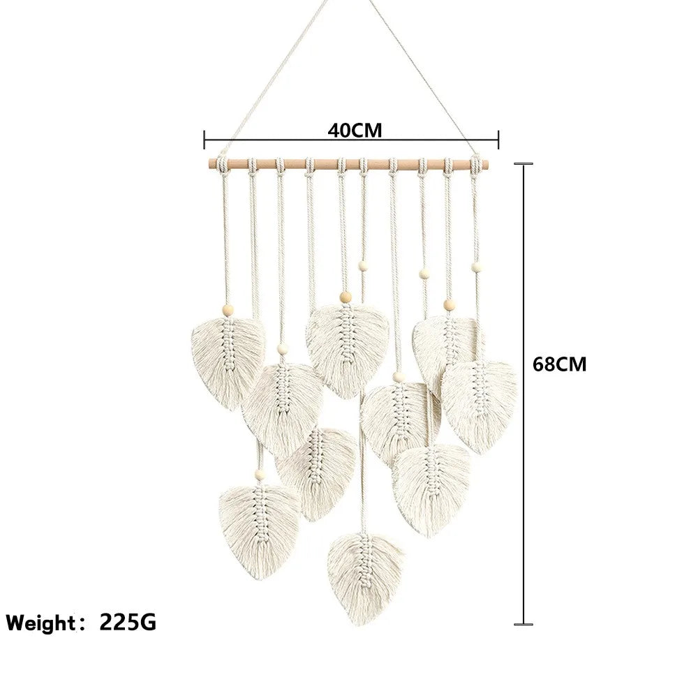 Leafy Green Macrame Wall Hanging