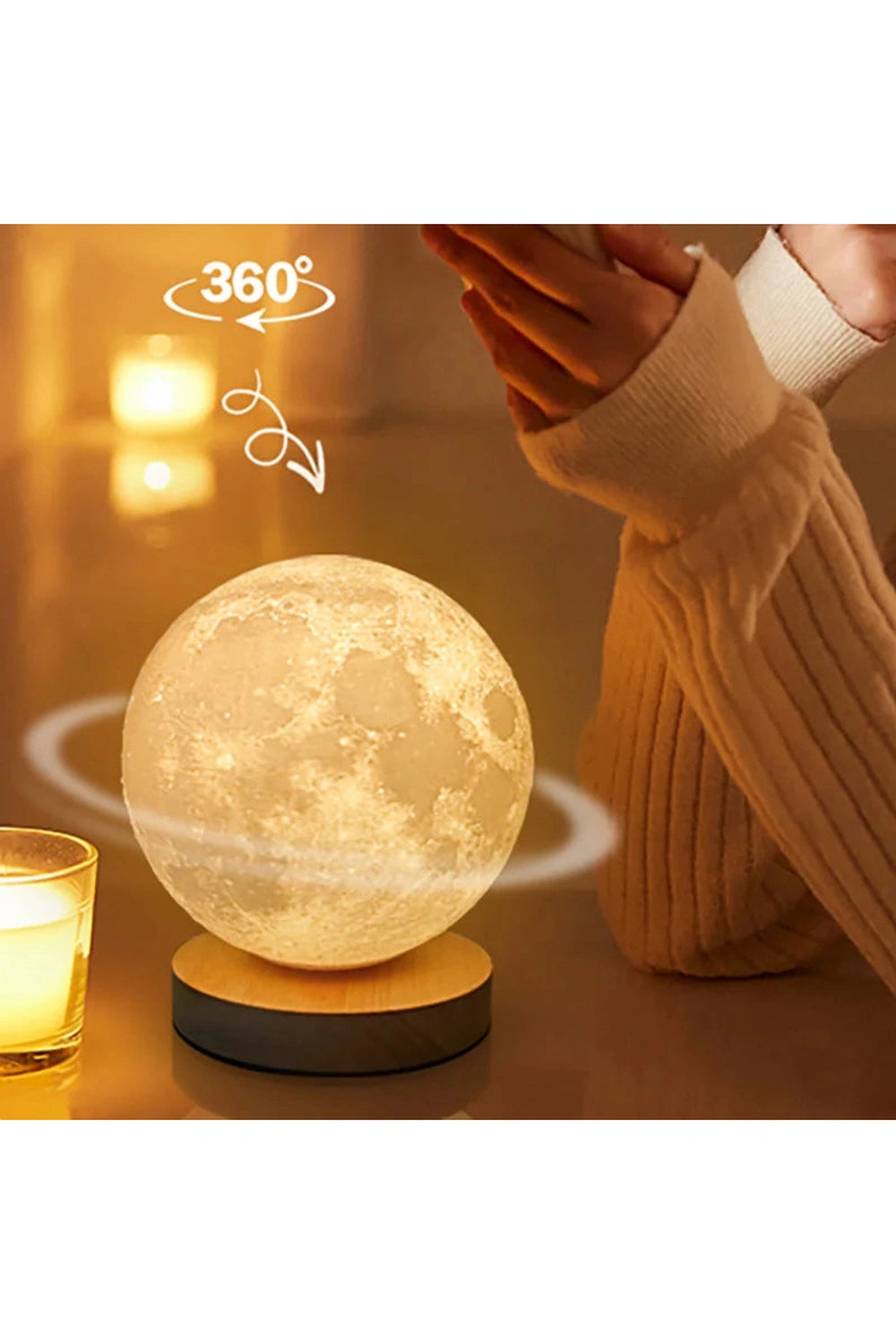 Magnetic Levitating Moon Lamp