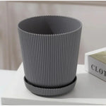 Modern Ribbed Plant Pots