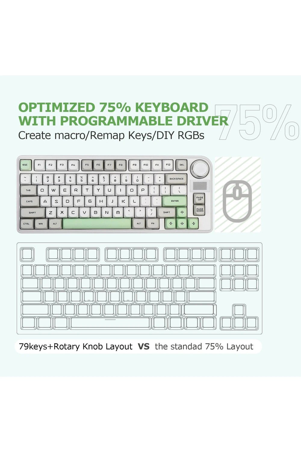 Fresh Green Mechanical Keyboard