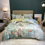 Nordic Orange Floral Bedding Set