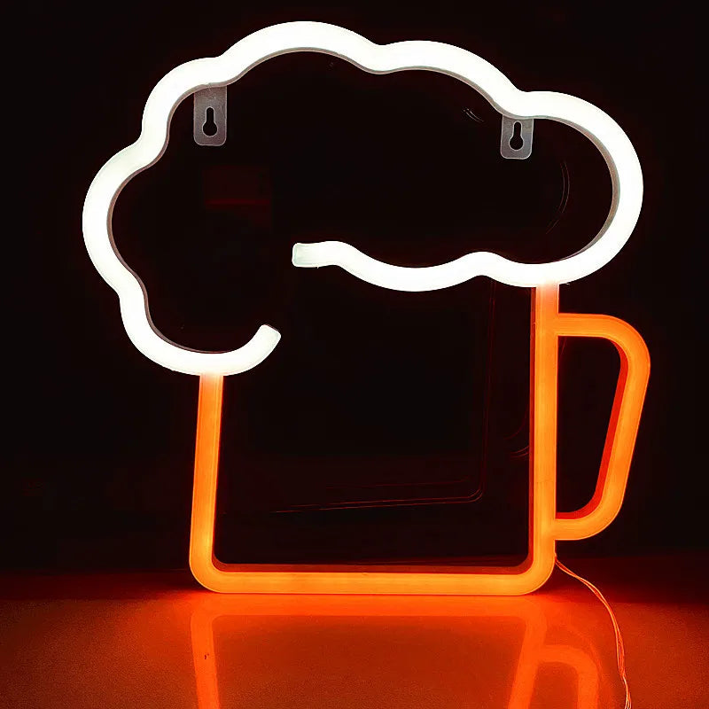 Beer Glass Party Neon