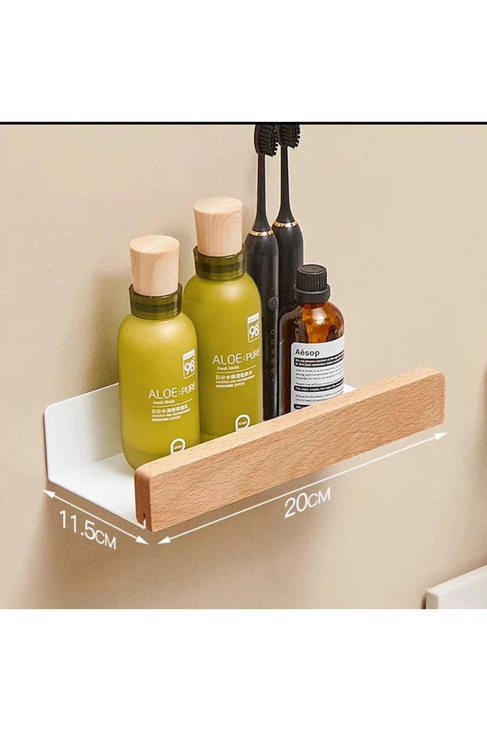 Minimalist Wood Floating Shelves