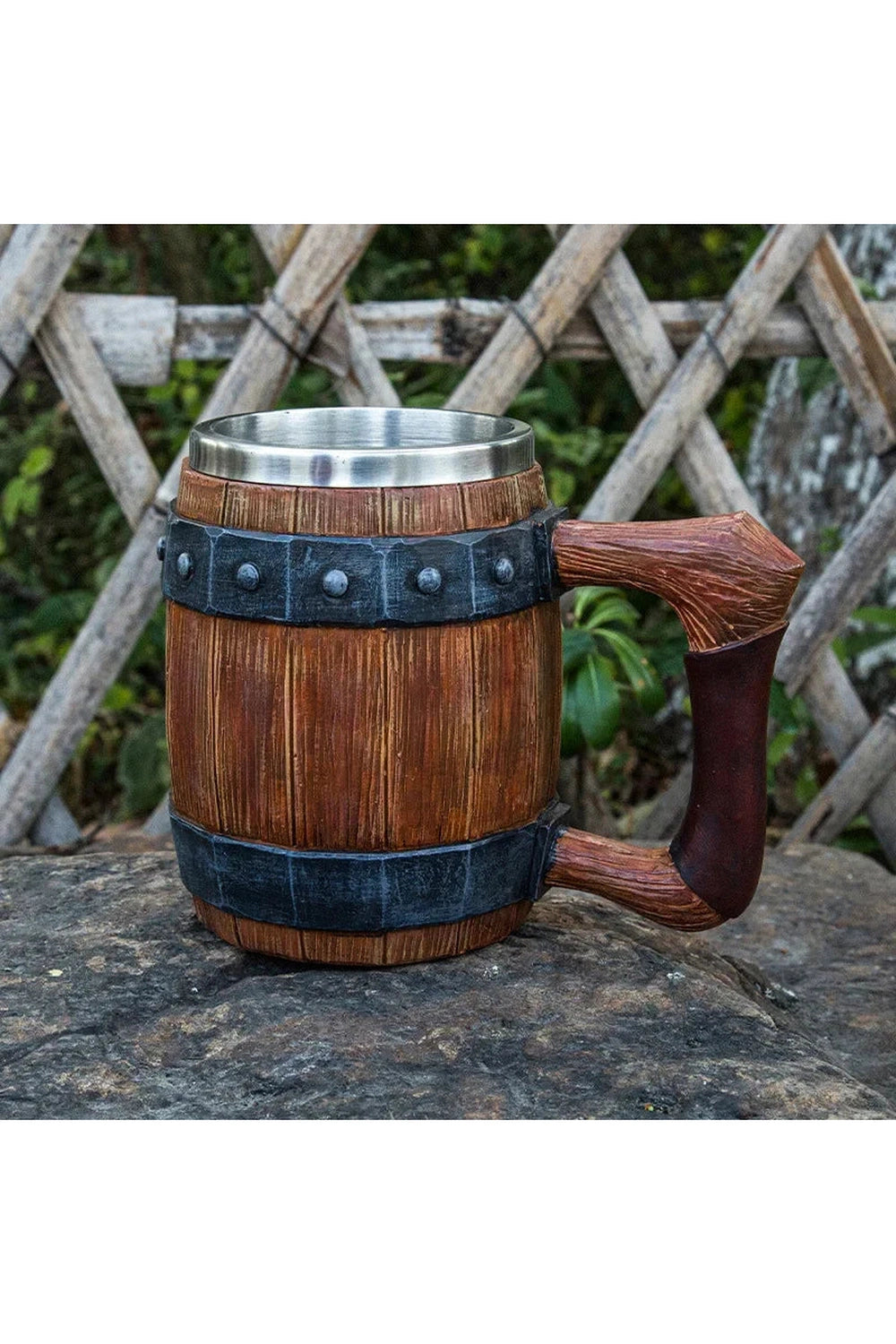 Wood Style Viking Mug