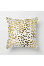 Fall Decor Yellow Leaf Polyester Pillow Case