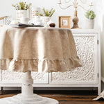 Vintage Charm Ruffled Tablecloth