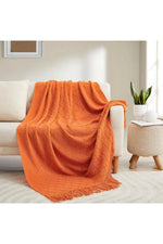 Warm Spice Fringe Blanket