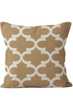 Geometric Leaf Linen Pillow Case