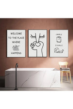 Funny Bathroom Humor Canvas Poster