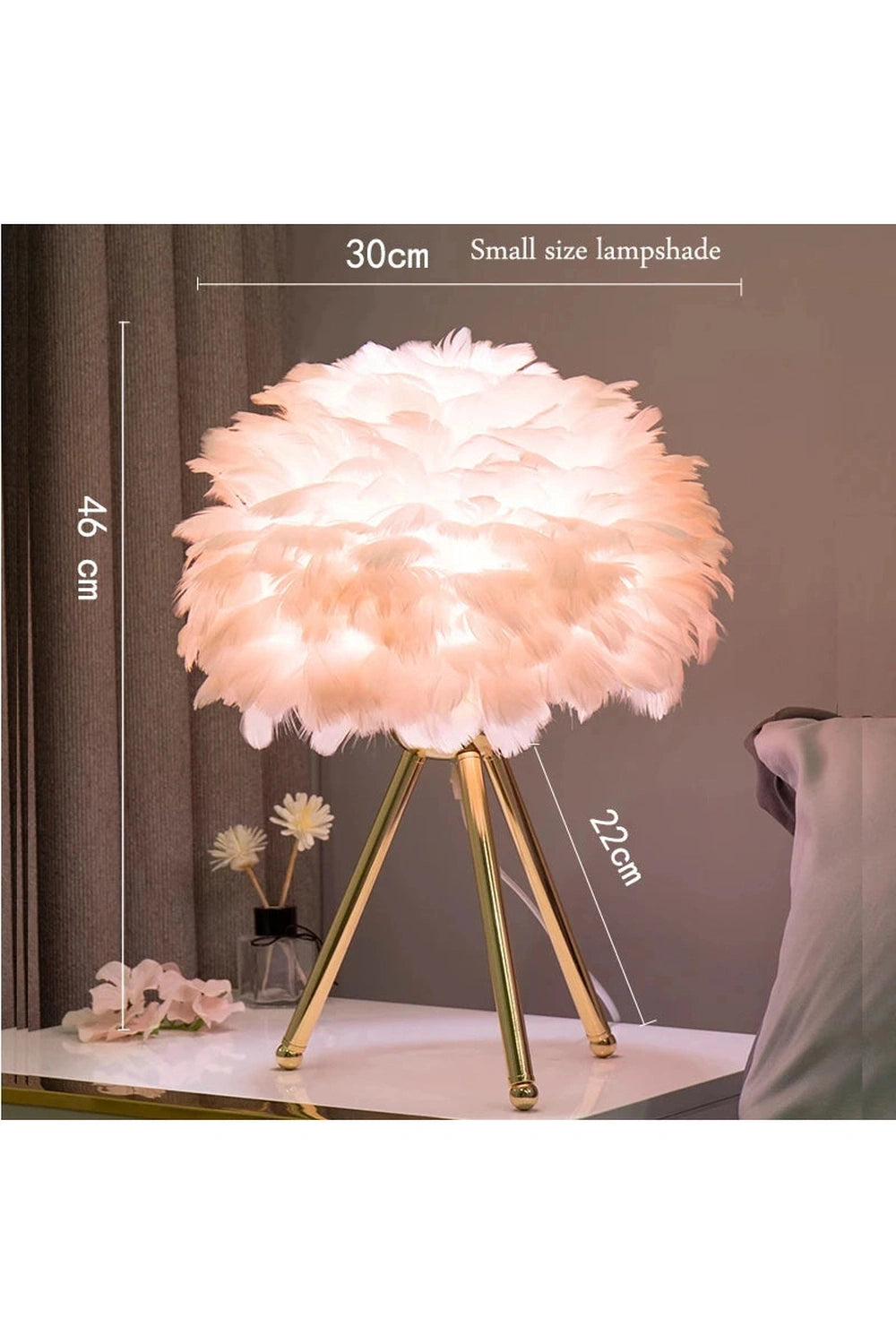 Romantic Feather Table Lamp