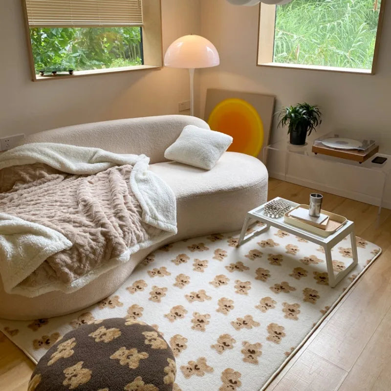 Checkerboard Patterned Rug