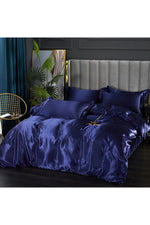 Satin Deluxe Solid Bedding Set