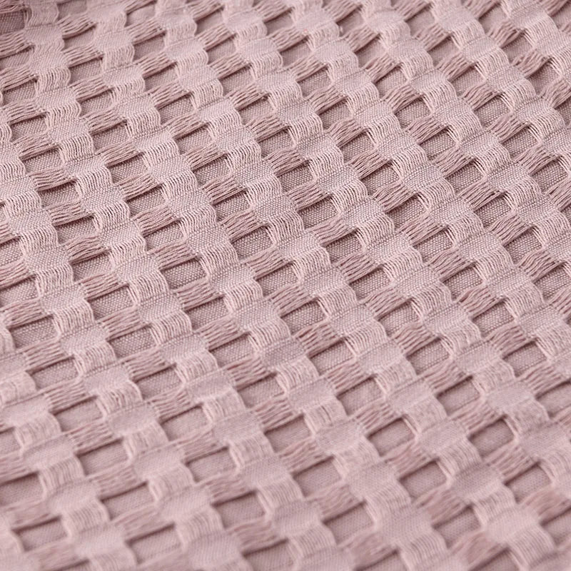 Blush Waffle Weave Blanket