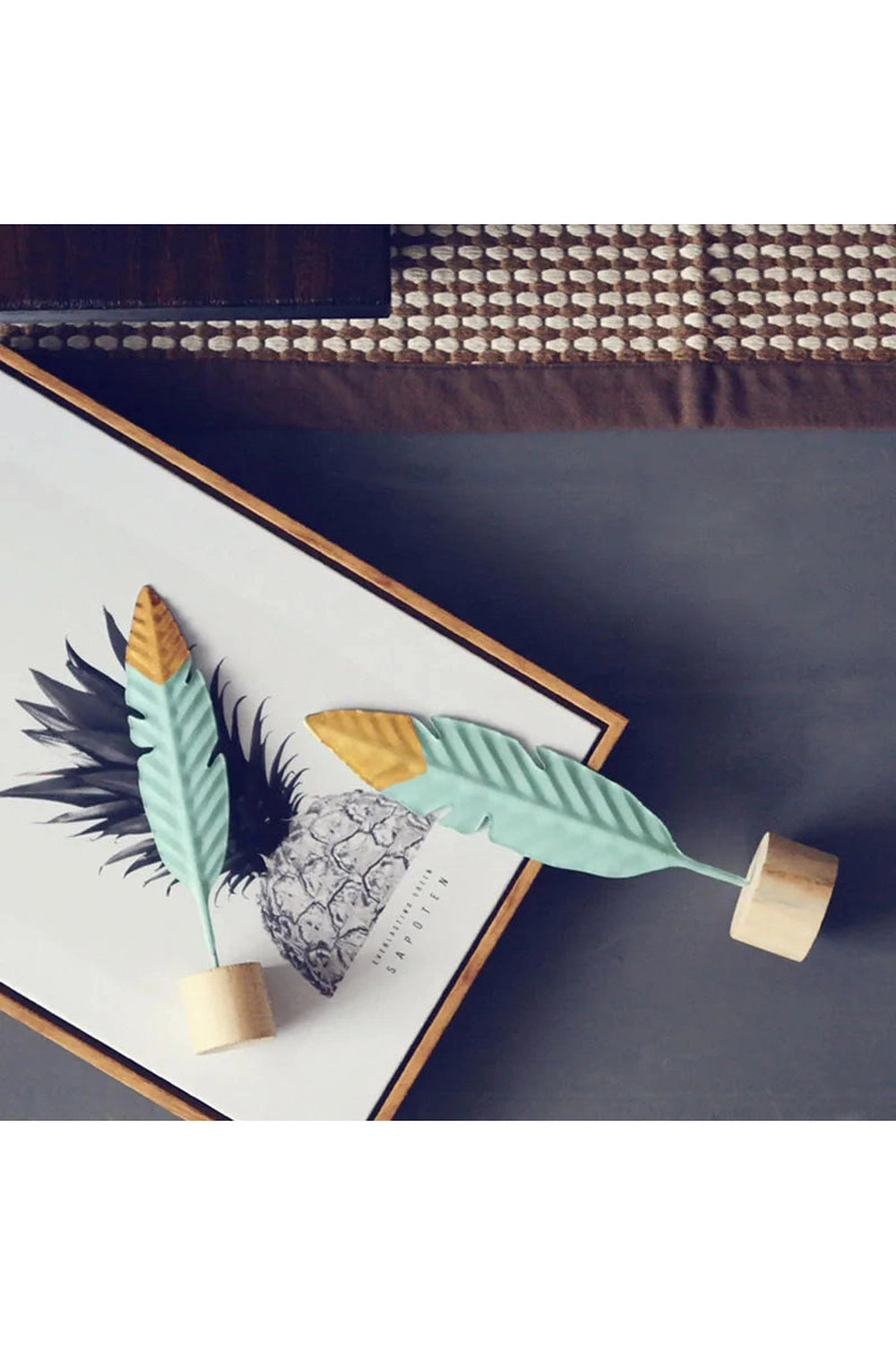 Modern Feather Table Decor Figurine