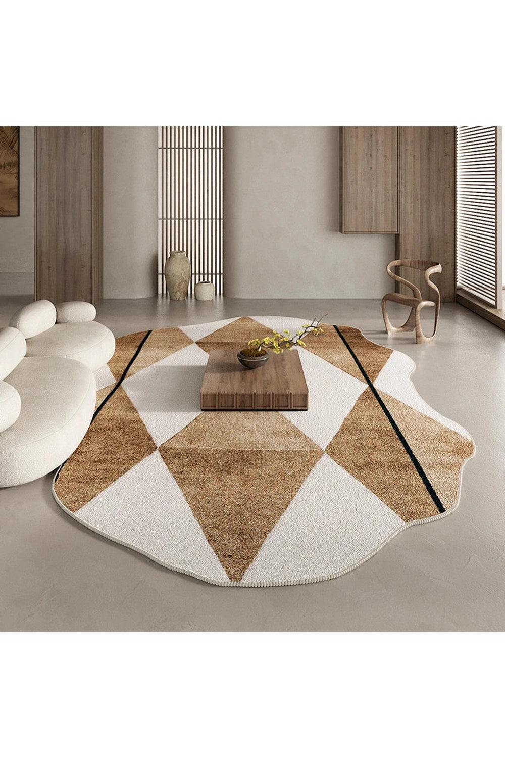 Geometric Sand Dune Rug