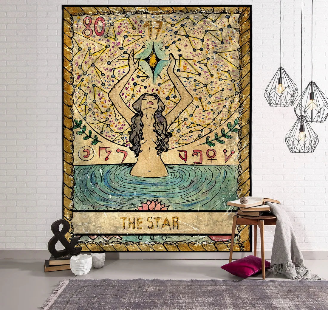 Psychedelic Witchcraft Tarot Tapestry