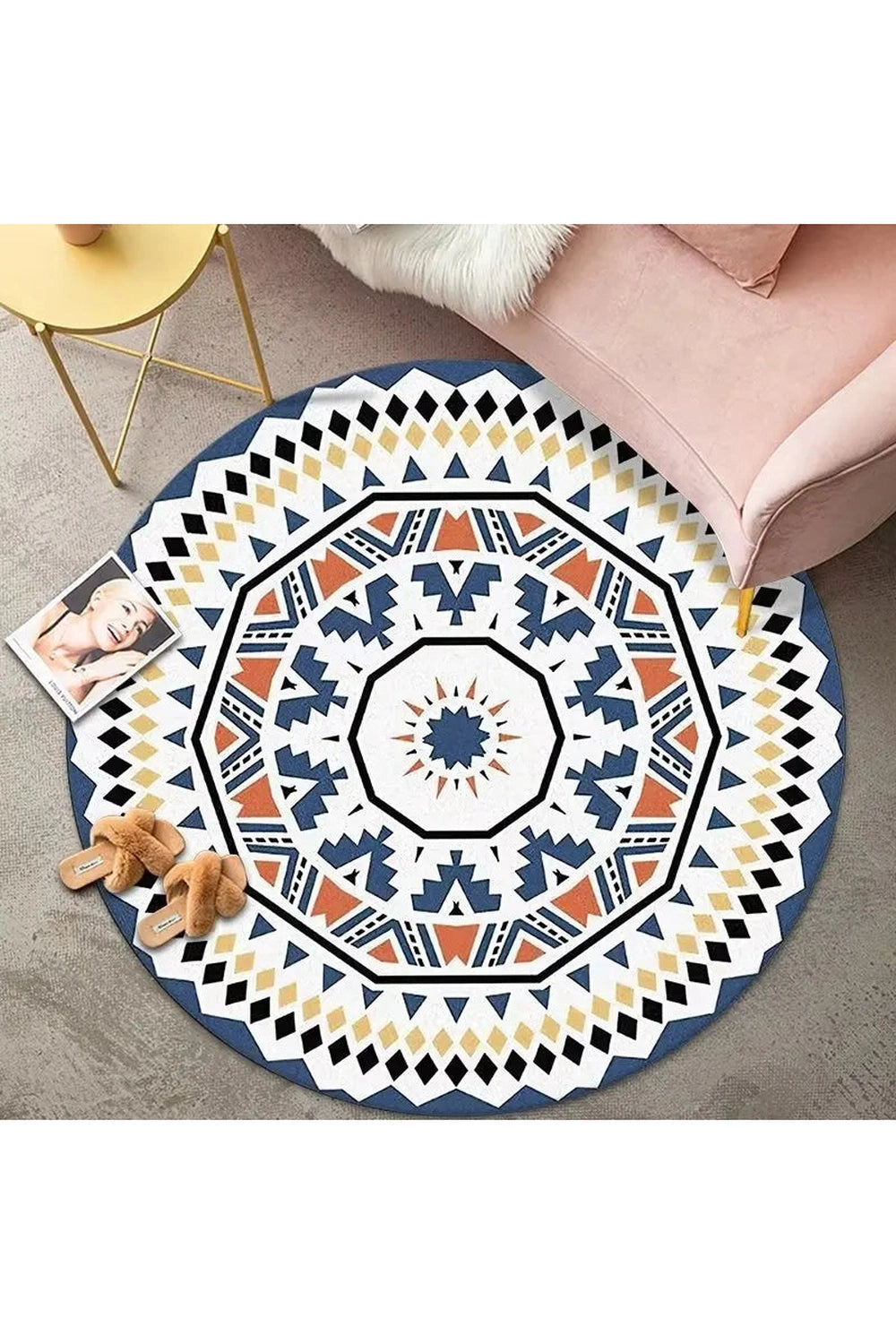 Bohemian Soft Round Rug