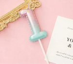 Pastel Balloon Number Candles