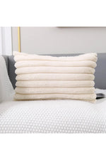 Soft White Plush Pillow Case