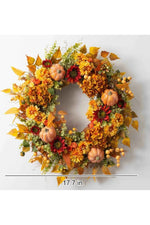 Halloween Harvest Pumpkin Wreath