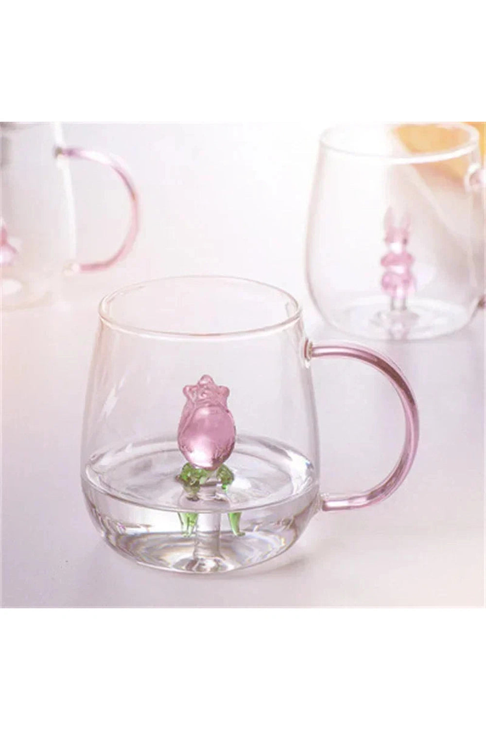 Cartoon Animal Glass Juice Cup