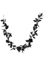 Midnight Noir Rose Garland