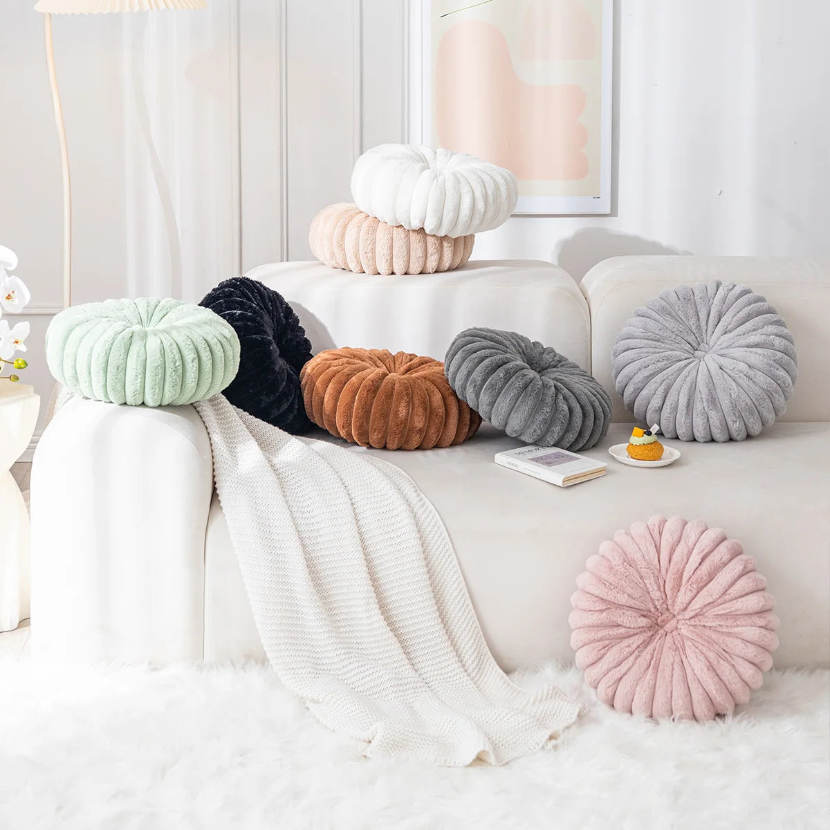 Cozy Pumpkin Plush Pillows