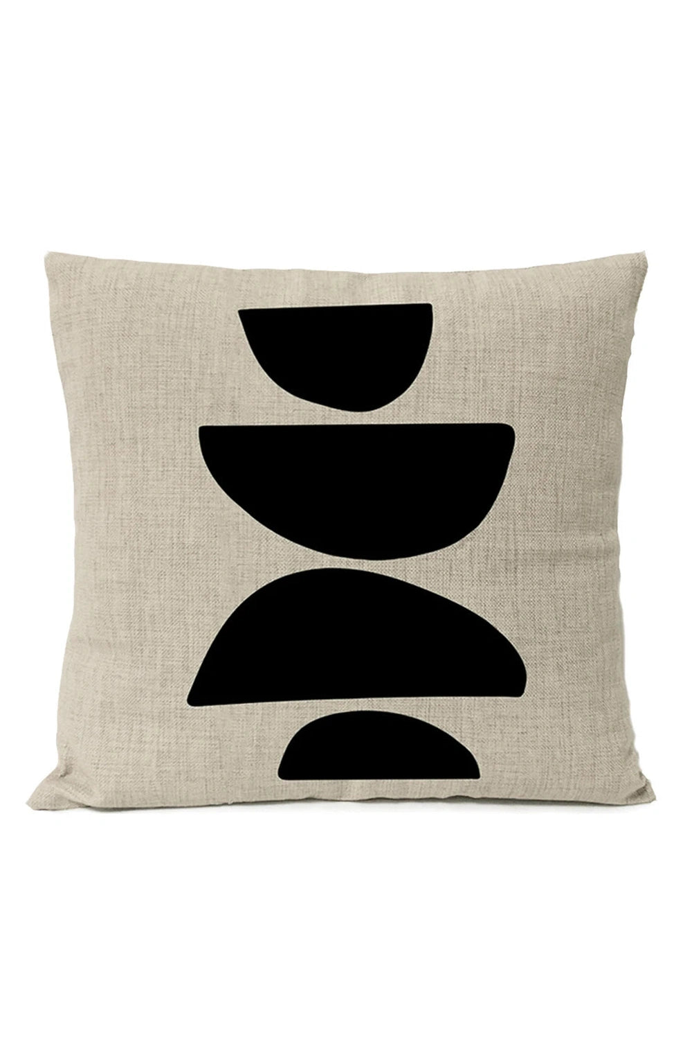 Black Geometric Pillow Cover